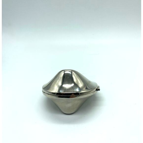 Fortune Cookie Trinket Box, Silver Plated Chinese‎ Fortune Good Luck gift - Picture 4 of 7